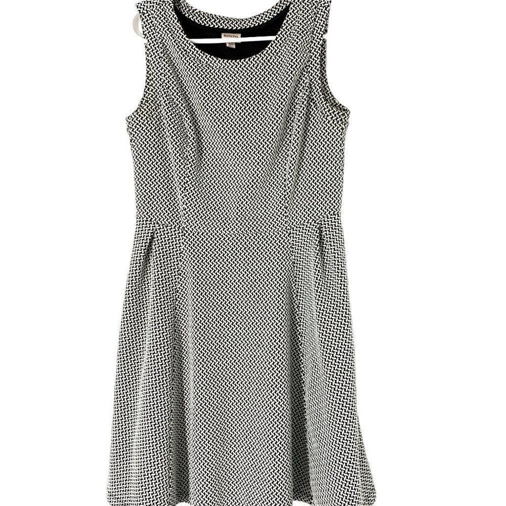 Womens Merona Dress Size S Fit & Flare Sleeveless 5136 Geo 5136 Pullover Mini